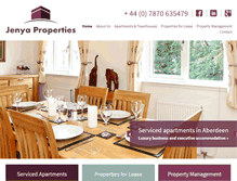 Tablet Screenshot of jenyaproperties.com